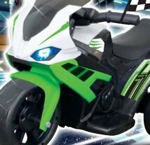 訳あり★ブルー　電動乗用　バイク 　おもちゃ　お買い得品　###訳小野バイクラ0211青☆###_画像4