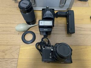 RICOH XR-2s 本体 XR RIKEMON 1:1.4 50mm &1:3.5～4 80-200mm動作未確認 現状品【Y1】