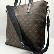 【美品】 ルイヴィトン LOUIS VUITTON トートバッグ マカサー キタン モノグラム ショルダー 2way ブリーフケース ビジネス メンズ 本革 鞄_画像1