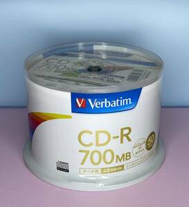 Verbatim CD-R 700MB data for 48 speed correspondence white ink-jet correspondence 50PACK unopened goods 