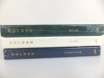 C136 未開封 BTS ジョングク JUNG KOOK GOLDEN 全3形態 SHINE SOLID SUBSTANCE 3個セット_画像6