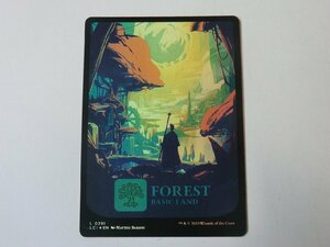 MTG 美品 【フルアートの森（FOIL）】 （コモン） イクサラン：失われし洞窟 LCI 英 2枚迄