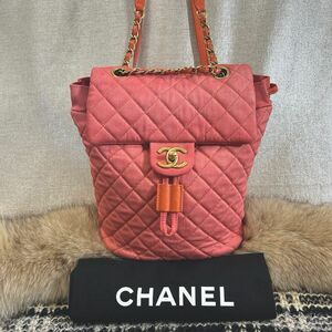 美品★激安！CHANEL マトラッセ★デニム　トップチェーン　バッグパック　リュック