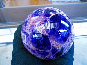 * super power * limited goods * Brazil production * AAAAAAAAAA natural crystal gem * amethyst circle sphere 98mm*1.05kg pcs attaching TK1228