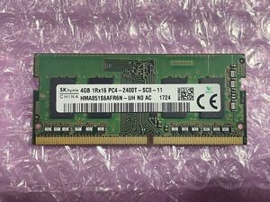 SK hynix PC4 2400T 4GB DDR4 SO-DIMM.