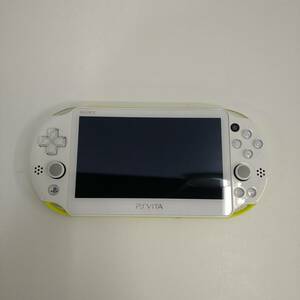 【1円スタート!/動作品】★PlayStation Vita 本体 PCH-2000 ZA13 ライムグリーン/ホワイト★ 初期化済/動作難有/ジャンク G240521-50