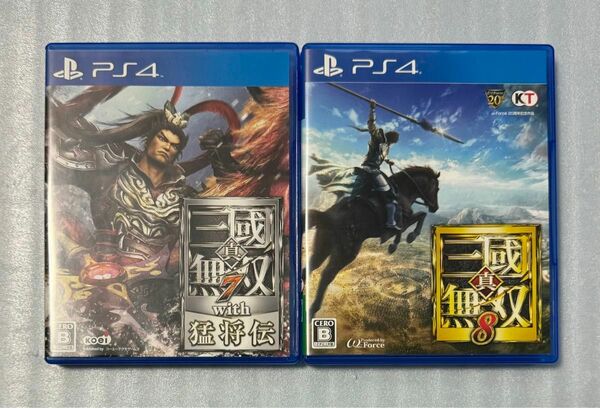 【動作確認済】 PS4 真・三國無双７ with 猛将伝 真・三國無双8 三国無双 2点セット まとめ売り プレステ4