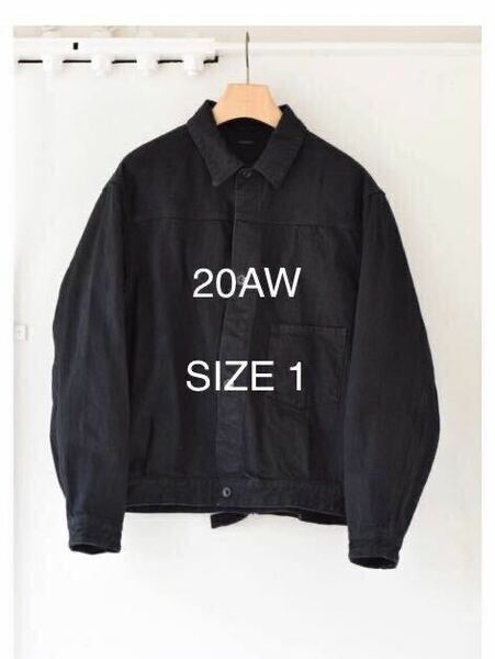 20AW COMOLI コモリデニムジャケットGジャン ブラック 1 Tシャツ オーラリーブラームスシオタマーティーアンドサンズ
