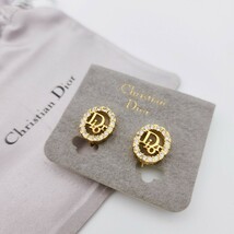 【人気】　Dior　イヤリング　ディオール　CD ロゴ　希少　刻印 アクセサリー ゴールド　ブランド_画像1