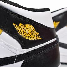 新品 29.0cm ナイキ エア ジョーダン NIKE AIR JORDAN 1 MID イエローオークル ブラック 黄色 白 黒 箱付き 未使用 正規品 本物DQ8426-701_画像6