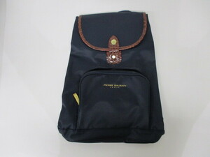 【5-139】PIERRE BALMAIN ピエールバルマン バッグ 鞄 リュック 濃紺 　ネイビー マルエム 日本製　未使用