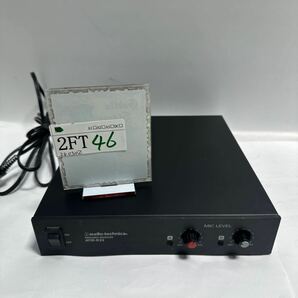 「2FT46」オーディオテクニカ ATIR-R33 3MHz帯赤外線 2ch マイク レシーバー カラオケ動作品(240502)の画像1