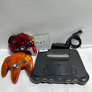 「2FU47」任天堂 Nintendo 64 本体　NUS-001 コントローラー レトロゲーム 動作未確認通電OK(240506)
