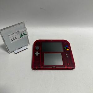 [A44_16K]] Junk Nintendo 2DS FTR-001 Pocket Monster красный ограниченая версия жидкокристаллический трещина, аккумулятор повреждение утиль (240513)