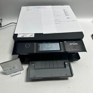 「2FA43」EPSON/エプソン カラリオ プリンター 複合機 EP-882AB ディスクレーベルプリント電源コード付き　動作品(240524)