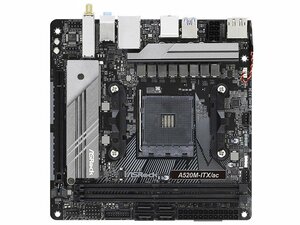 未使用 ASRock A520M-ITX/ac マザーボード AMD A520 AM4 Mini ITX メモリ最大64G対応 保証あり　