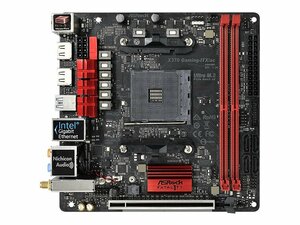 未使用に近い Asrock X370 Gaming-ITX/ac マザーボード AMD X370 Socket AM 4Mini-ITX メモリ最大32G対応 保証あり　