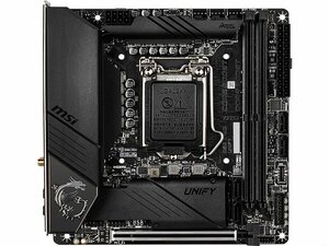 未使用 MSI MEG Z490I UNIFY マザーボード Intel Z490 LGA 1200 Mini-ITX メモリ最大64G対応 保証あり　