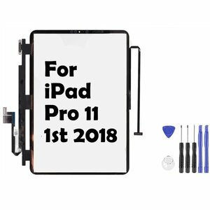 iPad Pro11 1st 2018 A2013, A1934, A1980, A1979 液晶フロントパネル フロントガラス 画面修理 交換用パーツ ガラスパネル