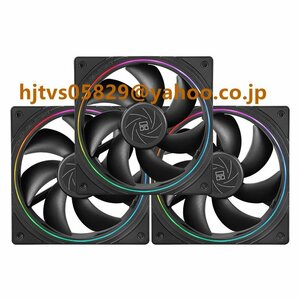 (3個入り)未使用 Thermalright TL-S12用CPUファン 120mmケースクーラーファンARGB照明効果 静音コンピュータファン、S-FDBベアリング付き