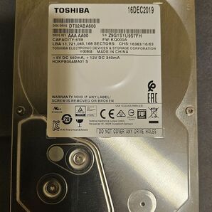 TOSHIBA DT02ABA600 内蔵HDD 6TB