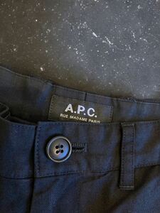 A.P.C. RUE MADAME PARIS CHINO チノトラウザー　アーペーセー　カラーブラック　ファブリックイタリア製　テーパード