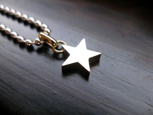 Art hand Auction Nino Chokin Gold Star Pendant Handmade 69b, Men's Accessories, necklace, gold