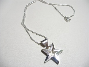 Art hand Auction Nino Chokin Platinum Reverse Star Head Handmade 119b, Men's Accessories, necklace, platinum