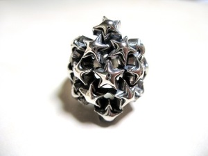 Art hand Auction Nino Chokin Star King Ring Handmade 24, ring, Silver, No. 21~