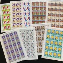 未使用　日本　記念切手　８０円 x ９シート　額面１４４００円　平成８年　９年_画像1