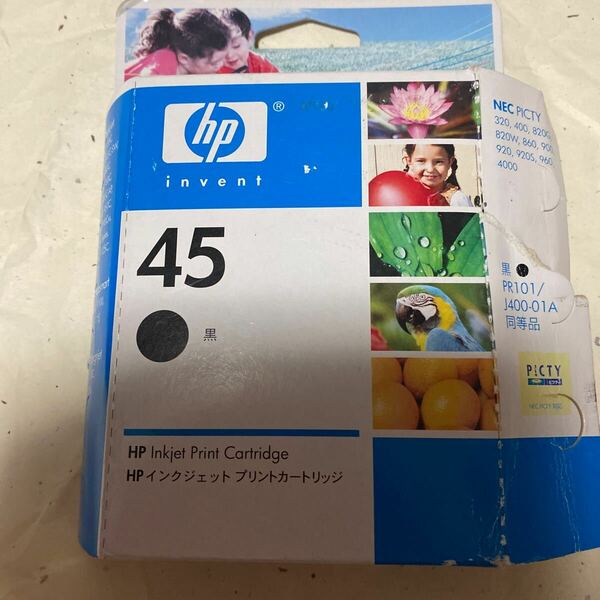 送料無料★HP45純正品インクジェットプリントカートリッジ未使用期限切れ８００円♪