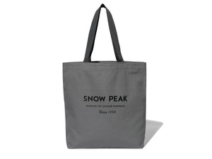グレー　キャンバス　トートバッグ　マーケット　限定　スノーピーク　snowpeak 