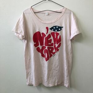 SK149 Tシャツ トミー　プリント ピンク　M