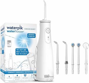 Waterpik ウォーターピック コードレス WF-10 200ml 防水仕様 正規品　フロス +歯ブラシセット