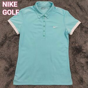 美品 NIKE GOLF ナイキゴルフ ゴルフシャツ ポロシャツ 半袖 速乾ドライ ストレッチ レディース Mサイズ