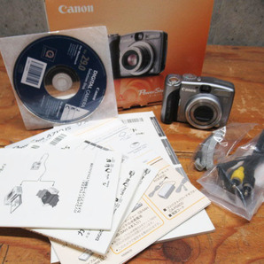 Canon キャノン PowerShot A710 IS コンパクトデジタルカメラ シルバー 付属品/説明書/元箱あり 管理6k0429O-E01の画像1