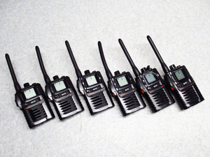 無線機 6台セット 八重洲無線 SR70A ブラック スタンダードホライゾン 特定小電力トランシーバー 特小 無線 管理6X0501D-B1