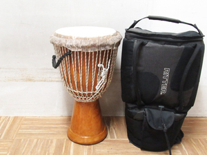  Jean be.. ethnic musical instrument surface width approximately 35. height approximately 60. Mali made percussion instrument percussion instruments futoshi hand drum case attaching control 6R0513Q-I2