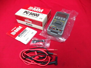 sanwa 三和 サンワ DIGITAL MULTIMETER デジタルマルチメーター PC5000 電気測定器 元箱付き 管理6NT0529D-A07
