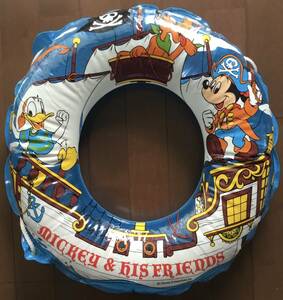 浮き輪　５５㎝　ひもつき　ミッキーマウス　ドナルドダック
