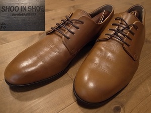 SHOO IN SHOE alfredo BANNISTER アルフレッドバニスター 革靴 プレイントゥ レザーシューズ 茶 サイズ 42 約 26.5㎝ 