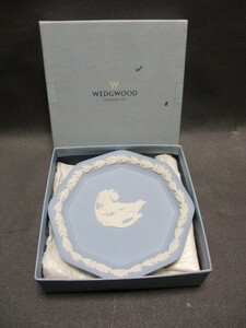 1101Bウェッジウッド オクタゴナルトレイ 飾り皿 インテリア 12cm ジャスパー WEDGWOOD