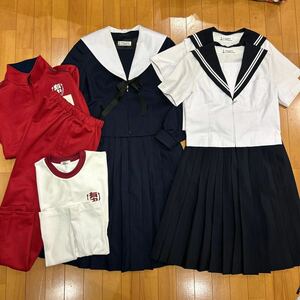 5 2 コスプレ衣装 夏 冬 リボン付き 制服 上下セット 中学 ヒットユニオン ジャージ上下 スポーツシャツ 