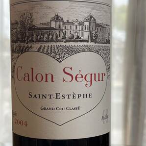 CHATEAU Calon-Segur カロンセギュール 2004 ② フランス ビンテージ 赤ワイン 750ml 13% 個人コレクションの画像2