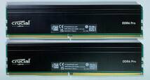 クルーシャル プロ Crucial PRO 16GB×2枚 計32GB マイクロン製 DDR4-3200 PC4-25600 メモリ 動作品 288pin DIMM CP2K16G4DFRA32A +C_画像4