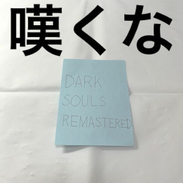 ダークソウル DARK SOULS REMASTERED ※メモ用紙に書いた私の美字とアドバイス(PS4とswitch対応可)