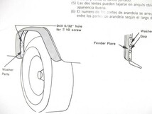 汎用 流用 ラバーフェンダー 5cm 50mm オーバーフェンダーワイド 1台分 フェンダープロテクター ワイド 送料無料_画像3