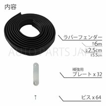 ダットサン ナビゲーターアストロ サファリ ラバーフェンダー 2.5cm 1台 ワイド オーバーフェンダー プロテクター 25mm 1インチ 汎用 送込_画像2