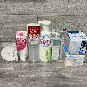 ちふれセット①ルースパウダー②BBクリーム③保湿化粧水④泡洗顔⑤リンクル美容液⑥クレンジングバーム⑦オールインワンジェル