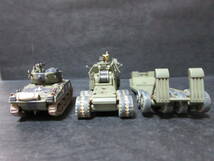 1/144完成品 M26戦車回収車(ドラゴンワゴン)牽引姿勢 & M4A3(76)W VVSSシャーマン戦車_画像7